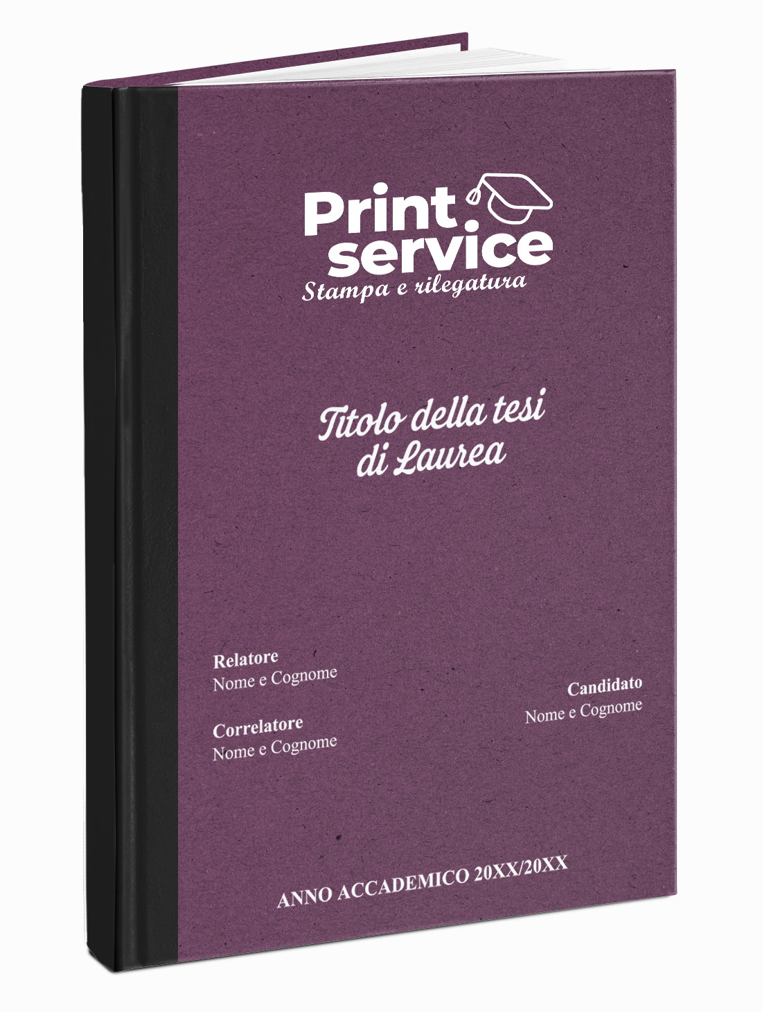 Copertina in cartoncino termorilegata Print Service Parma